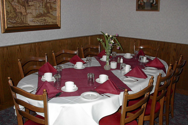 Dining Room Evening Menu | Austrian-Canadian Cultural Centre